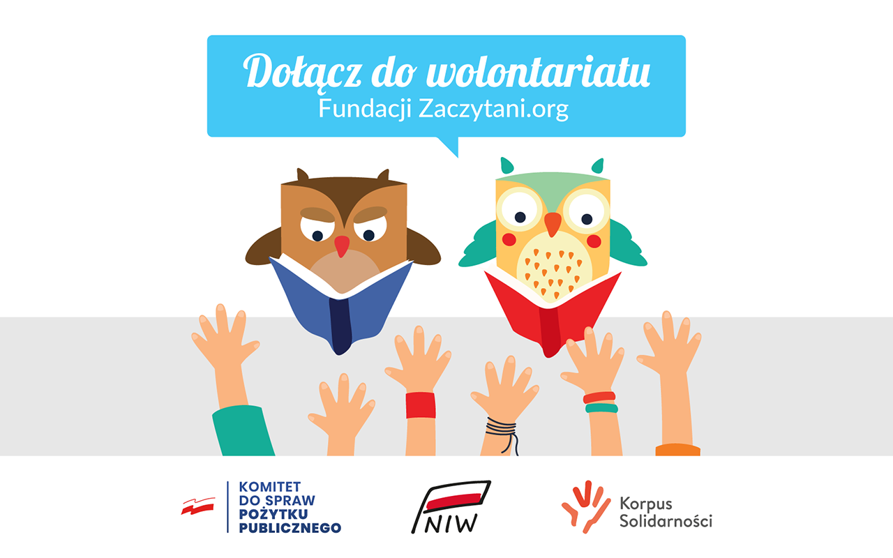 Dołącz do wolontariatu Fundacji Zaczytani.org