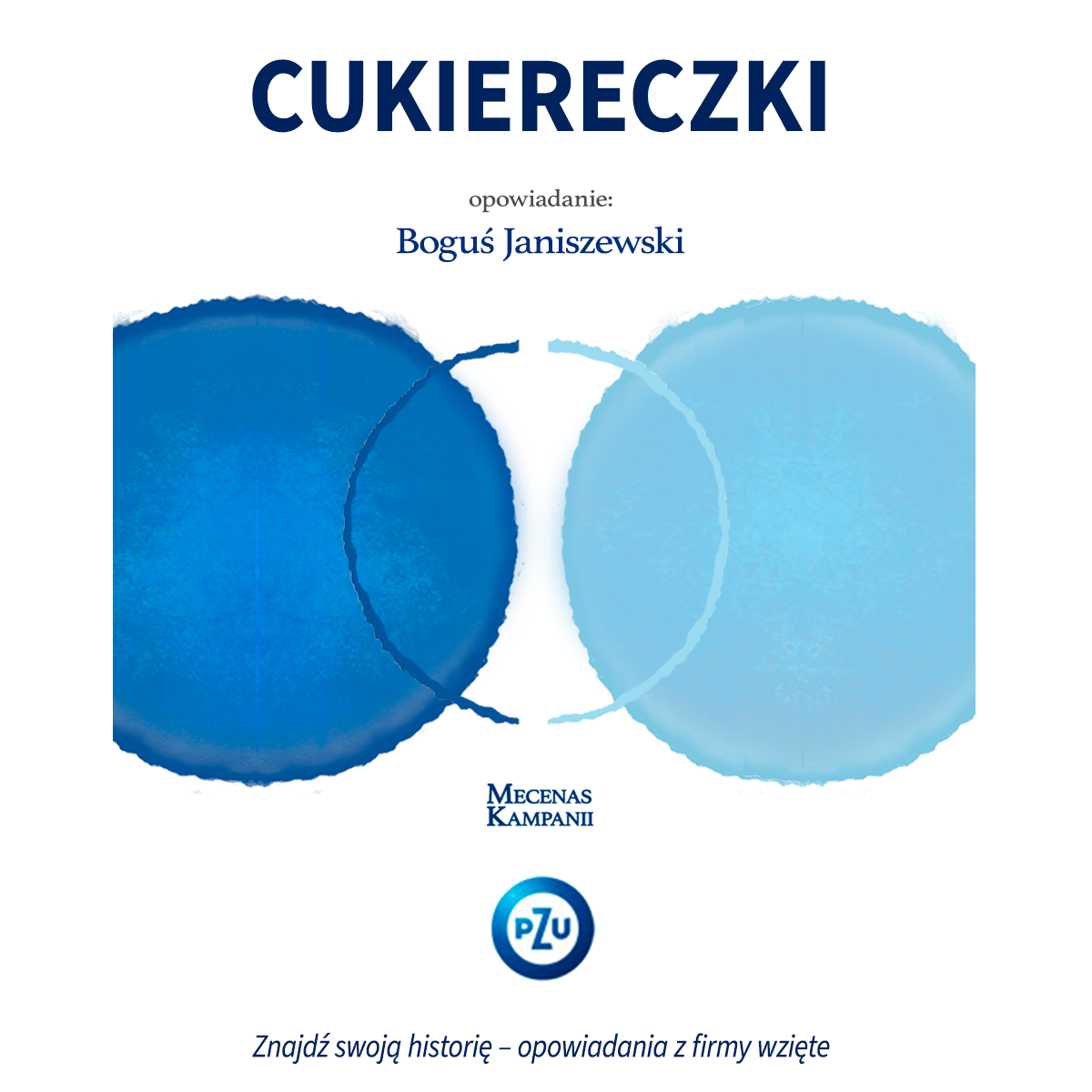 Okładka biała opowiadanie "Cukiereczki"