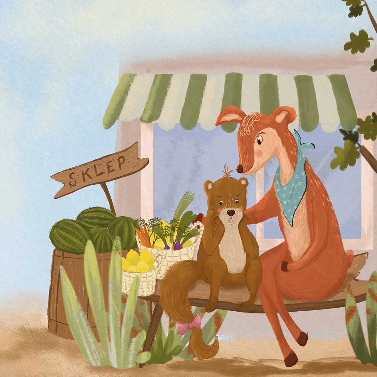 Przyjaźń, kredki i robaki - pogadanka z sarną